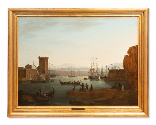 View of the Port of Marseille by Jean-Etienne Constant (1777-1833) - 