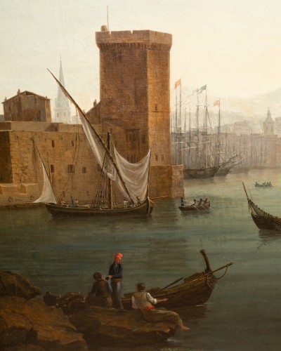 Restauration - Charles X - View of the Port of Marseille by Jean-Etienne Constant (1777-1833)