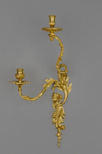 18th century - Pair of sconces with cherubs, Paris circa 1720