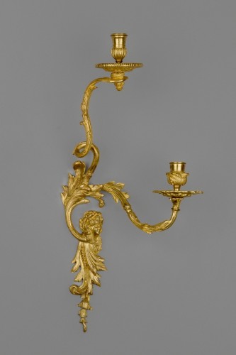 Pair of sconces with cherubs, Paris circa 1720 - Louis XV