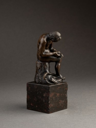 Boy with thorn, bronze with brown patina, Florence, 17th century - Louis XIV
