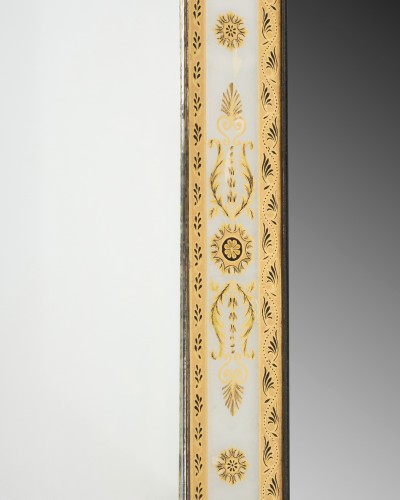 Miroir en verre églomisé, Paris époque Charles X vers 1830 - Franck Baptiste Paris