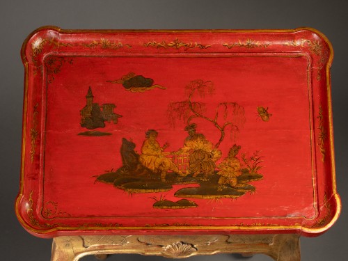 Paire de tables à thé, Angleterre début du 18ème siècle. - Mobilier Style Régence