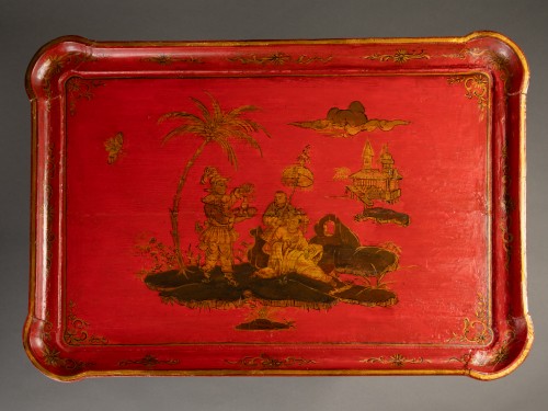 Antiquités - Paire de tables à thé, Angleterre début du 18ème siècle.