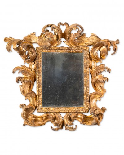 Miroir rocaille attribuable à Filippo Passarini, Rome vers 1680