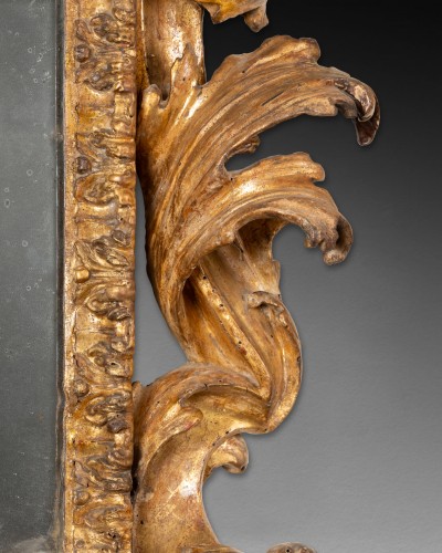 Miroir rocaille attribuable à Filippo Passarini, Rome vers 1680 - Louis XIV