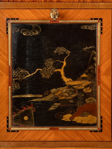 Louis XVI - Convertible chest of drawers, Netherlands circa 1780