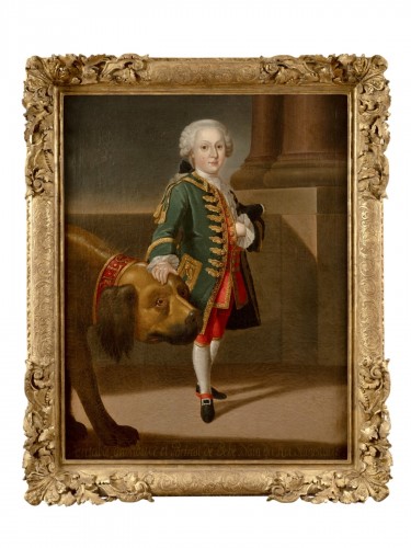 Portrait of the dwarf Nicolas Ferry, known as Bébé, ted to Jean Girardet