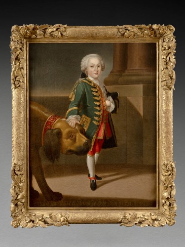 Paintings & Drawings  - Portrait of the dwarf Nicolas Ferry, known as Bébé, ted to Jean Girardet