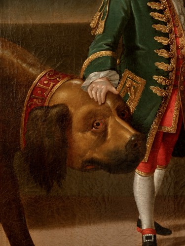 Portrait of the dwarf Nicolas Ferry, known as Bébé, ted to Jean Girardet - 