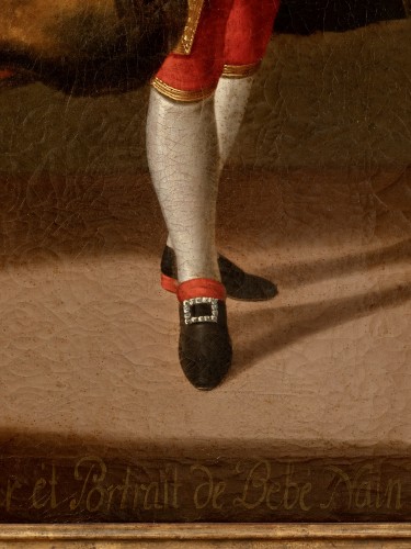 Portrait of the dwarf Nicolas Ferry, known as Bébé, ted to Jean Girardet - Louis XV