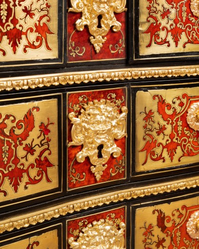 Furniture  - Boulle marquetry commode by N. Sageot, Paris, Louis XIV period