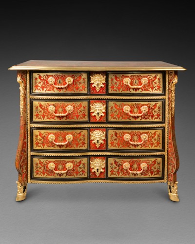 Boulle marquetry commode by N. Sageot, Paris, Louis XIV period - 