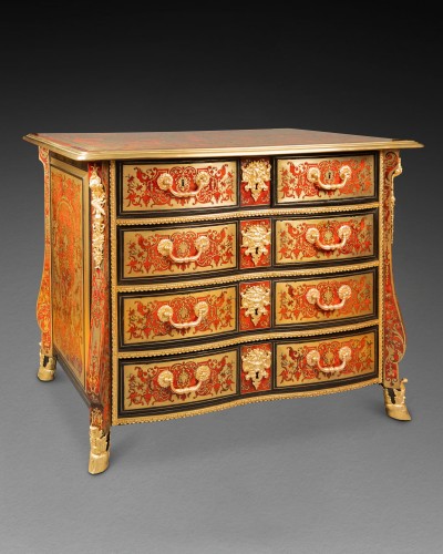 Boulle marquetry commode by N. Sageot, Paris, Louis XIV period - Louis XIV