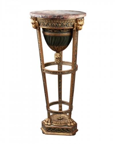 Jardinière en athénienne laquée et dorée, Piémont vers 1800