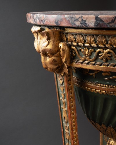 Directoire - Jardinière en athénienne laquée et dorée, Piémont vers 1800