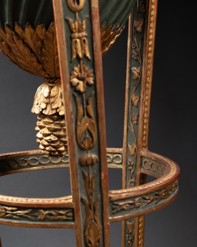 Antiquités - Jardinière en athénienne laquée et dorée, Piémont vers 1800