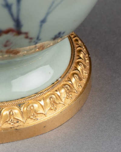 Porcelain & Faience  - Chinese celadon vase mounted,  Paris circa 1780