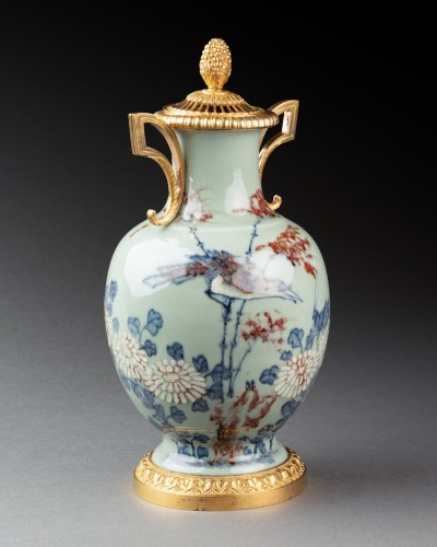 18th century - Chinese celadon vase mounted,  Paris circa 1780
