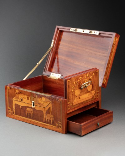 Coffret de voyage attribué à C. Topino, Paris vers 1775 - Transition