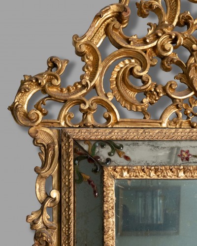 Miroir en bois doré et verres de Murano, Venise vers 1750 - Louis XV