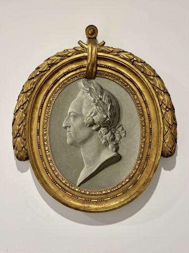 Portrait de roi Louis XV en trompe l’oeil vers 1775 - Franck Baptiste Paris