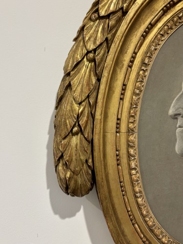 Louis XV - Portrait de roi Louis XV en trompe l’oeil vers 1775