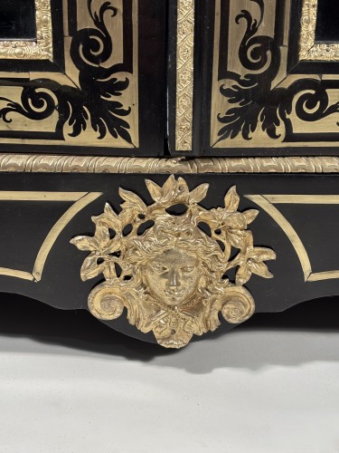 Boulle marquetry bookcase, Paris, Louis XIV period - Furniture Style Louis XIV