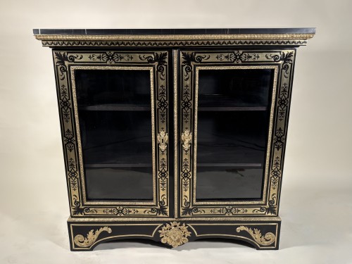 Boulle marquetry bookcase, Paris, Louis XIV period - 