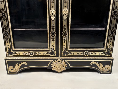 18th century - Boulle marquetry bookcase, Paris, Louis XIV period