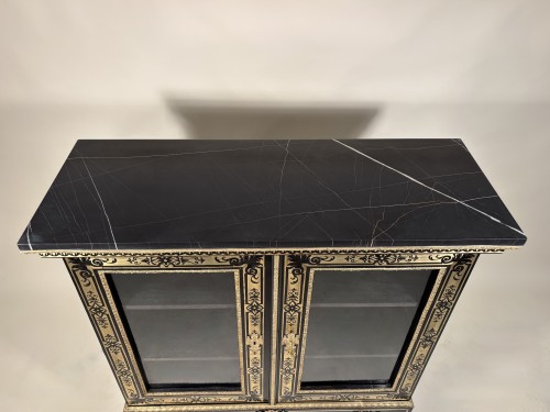 Antiquités - Boulle marquetry bookcase, Paris, Louis XIV period