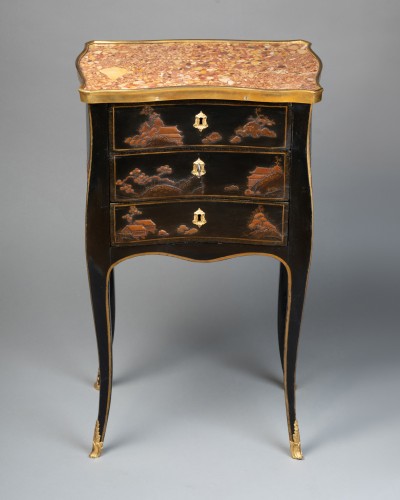 Furniture  - Lacquer  table by L. Boudin, Paris circa 1760