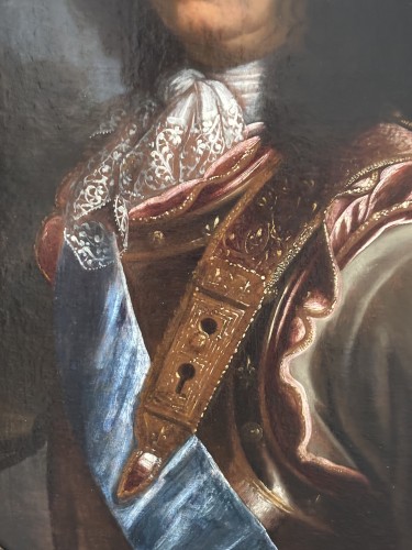 Paintings & Drawings  - Portrait of Louis XIV, workshop of H. Rigaud around 1694