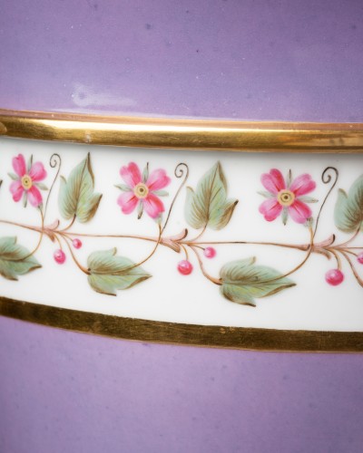 Paire de glacières en porcelaine de Sévres livrée pour Napoléon en 1808 - Céramiques, Porcelaines Style Empire