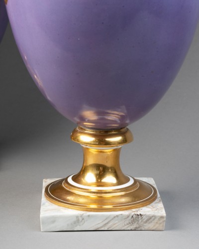 Paire de glacières en porcelaine de Sévres livrée pour Napoléon en 1808 - Franck Baptiste Paris