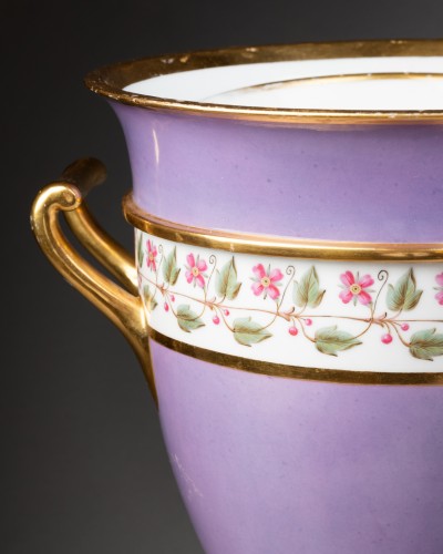 XIXe siècle - Paire de glacières en porcelaine de Sévres livrée pour Napoléon en 1808