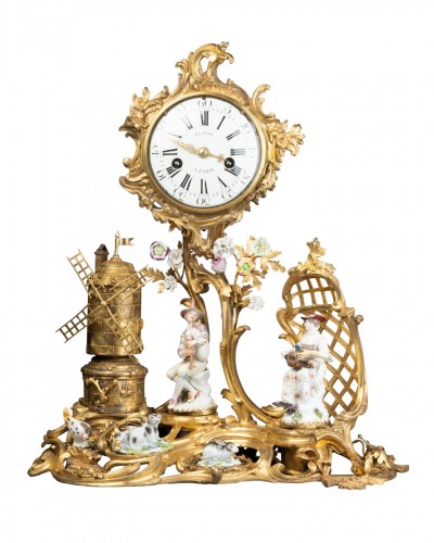 Pendule Arlequin et Colombine, Paris vers 1765