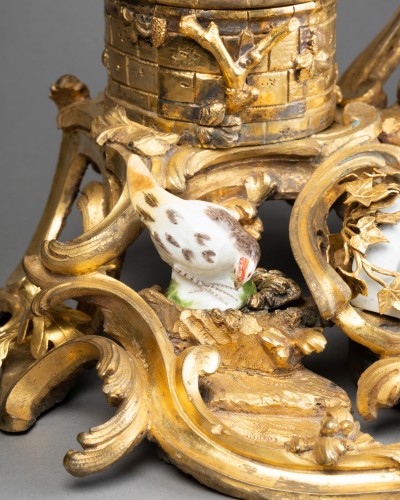 Louis XV - Harlequin and Columbine clock, Paris, circa 1765
