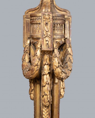 Pair of gilt-wood torchères, Paris, Louis XVI period. - Decorative Objects Style Louis XVI