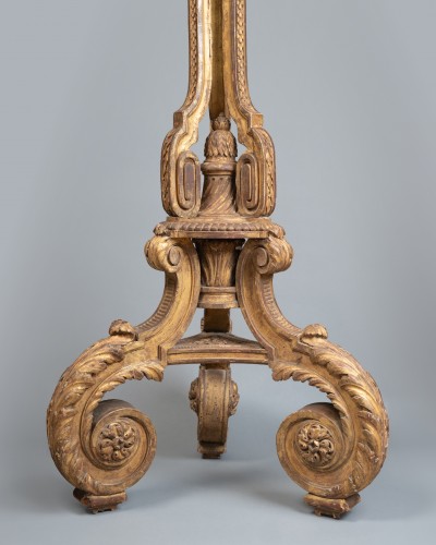 Pair of gilt-wood torchères, Paris, Louis XVI period. - 