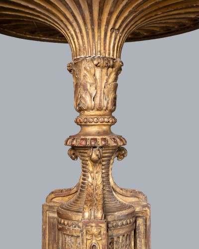 Louis XVI - Pair of gilt-wood torchères, Paris, Louis XVI period.