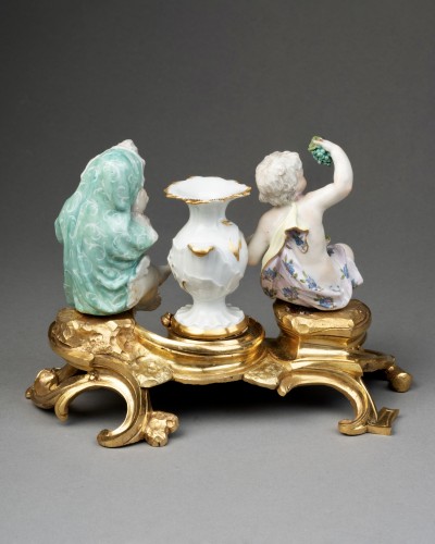 Pair of Meissen "Four Seasons" groups, circa 1750 - Louis XV