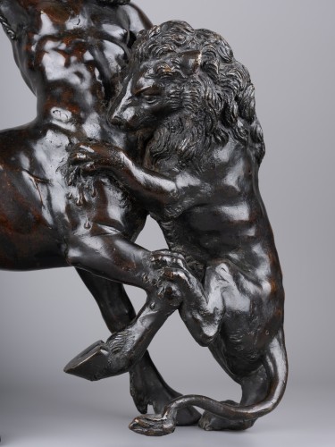 The centaur struggling with a lion, late 17th century early 18th century  - Sculpture Style Louis XIV