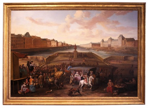 Vue de Paris du Pont Neuf - Hendrick Mommers (1623-1693)