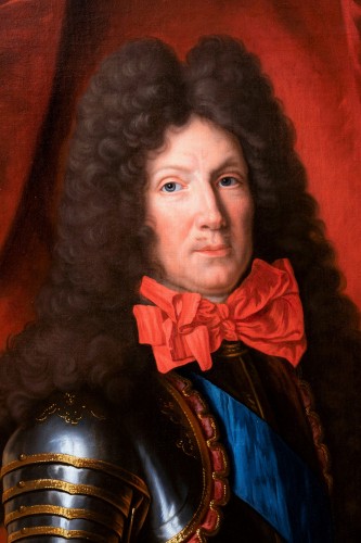 Portrait du maréchal Choiseul-Francières, attribué à Pierre Mignard (1612-1695) - Tableaux et dessins Style Louis XIV