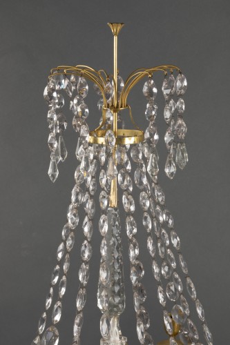 Pair of girandoles in bronze and crystal, St Petersburg circa 1790 - 