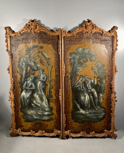 Pair of screens of the Duke of Choiseul, Paris circa1760 - 