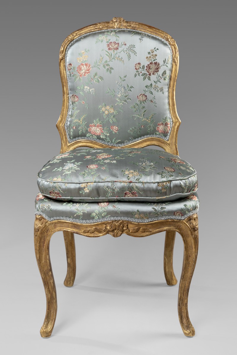 A Louis XV pair of giltwood chairs - Ref.86073