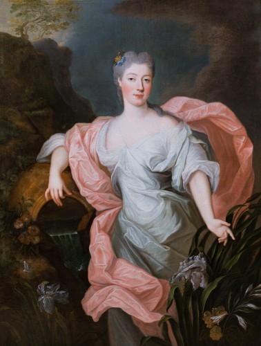 Portrait of Princess of Lorraine, Pierre Gobert and workshop, circa 1730 - Paintings & Drawings Style Louis XV