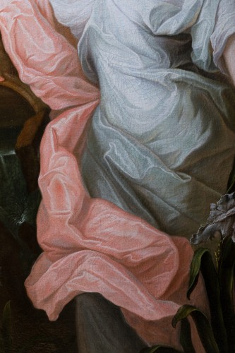 Antiquités - Portrait of Princess of Lorraine, Pierre Gobert and workshop, circa 1730